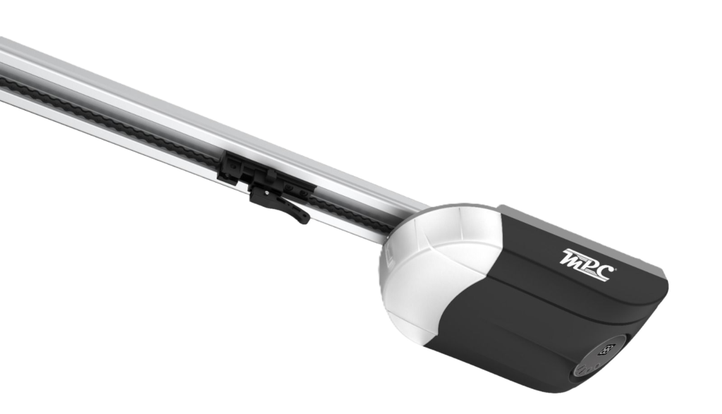 Automatic garage door opener motor for modern overhead